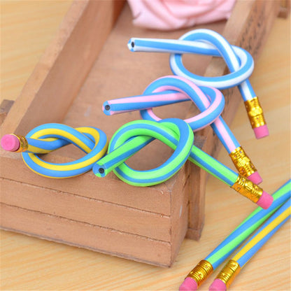 Colorful Kids Bendy Pencils Set (10 Pack) by HitMyNeed