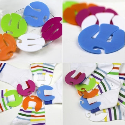 Colorful Laundry Sock Clips Set (50 Pieces) by HitMyNeed