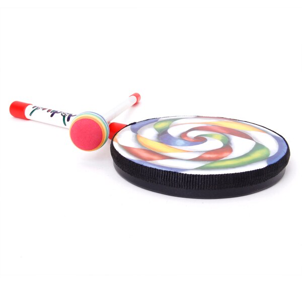 Colorful Lollipop Hand Drum with Drumstick by HitMyNeed