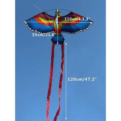 Colorful Outdoor Parrot Kite with Handle by HitMyNeed