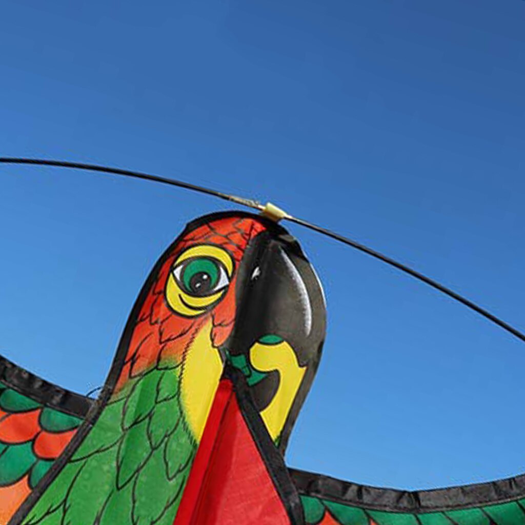 Colorful Outdoor Parrot Kite with Handle by HitMyNeed