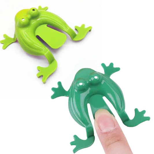 Colorful Plastic Jumping Frog Toys - Set of 5 by HitMyNeed