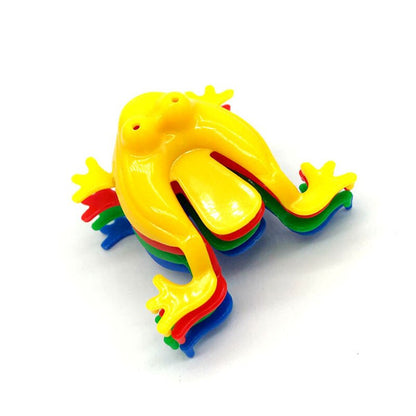 Colorful Plastic Jumping Frog Toys - Set of 5 by HitMyNeed