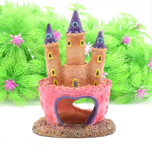 Colorful Resin Castle Ornament for Fish Tanks by HitMyNeed
