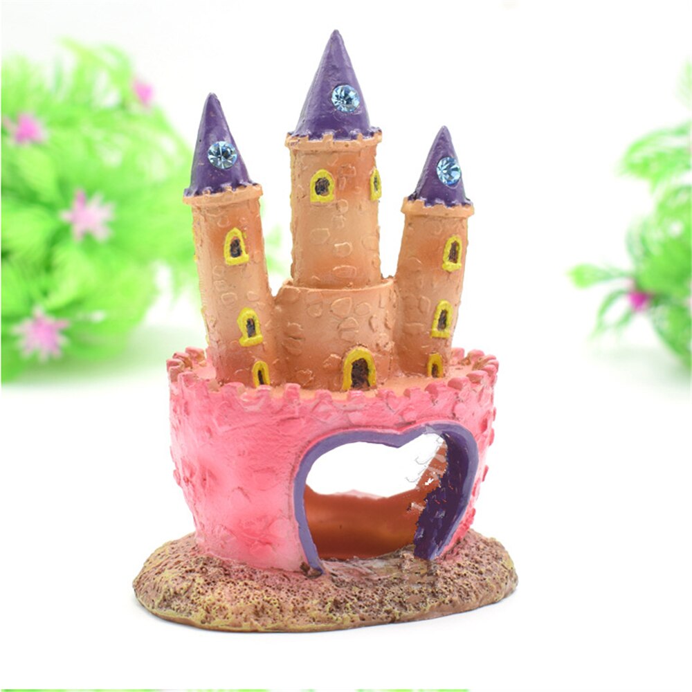 Colorful Resin Castle Ornament for Fish Tanks by HitMyNeed