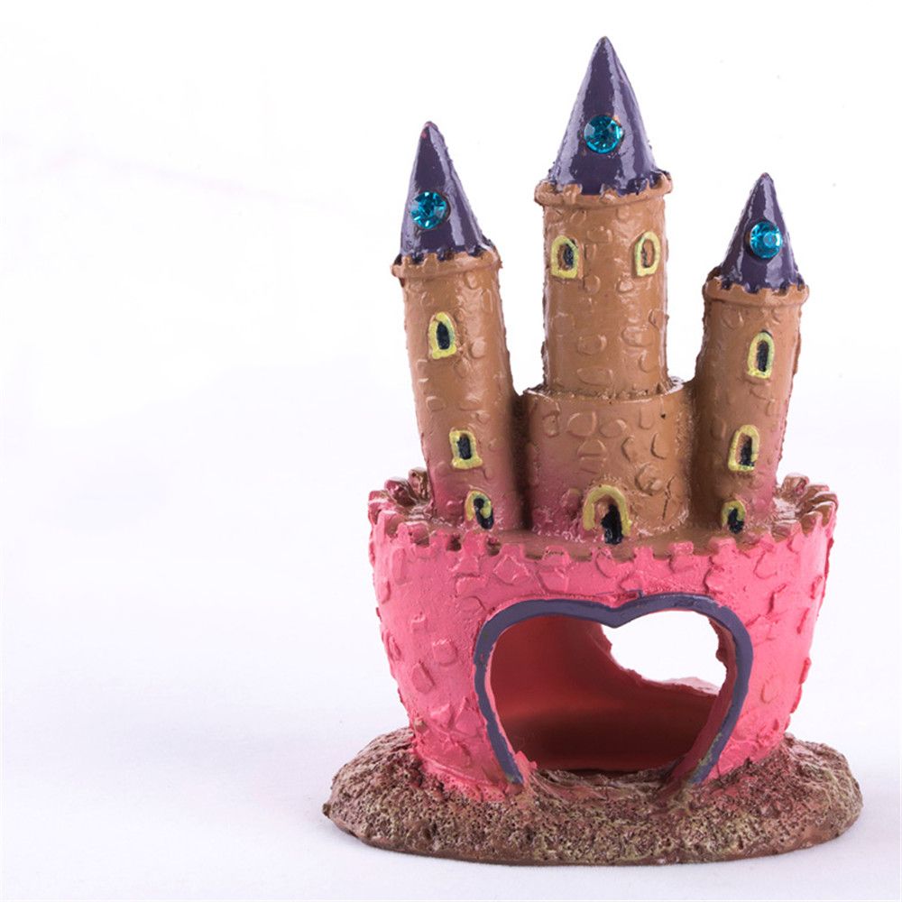 Colorful Resin Castle Ornament for Fish Tanks by HitMyNeed