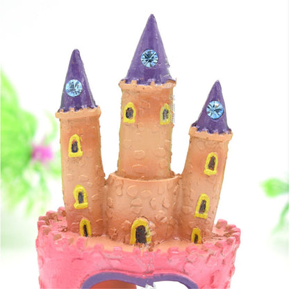 Colorful Resin Castle Ornament for Fish Tanks by HitMyNeed