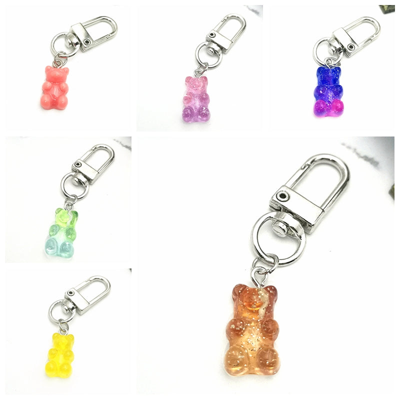 Colorful Resin Gummy Bear Keychain by HitMyNeed