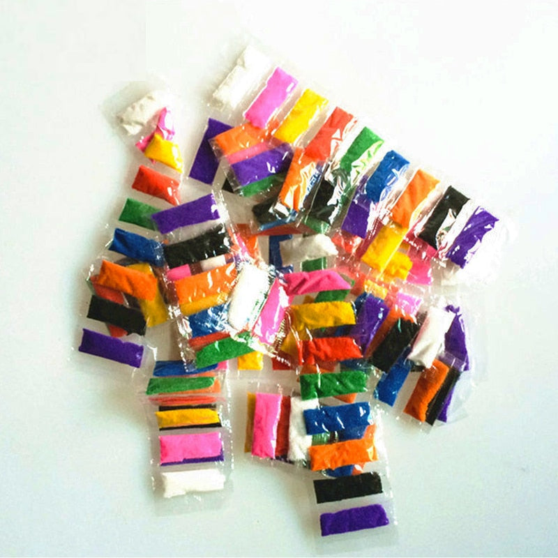 Colorful Sand Set, 9 Colors x 5 Packs for Art Projects by HitMyNeed