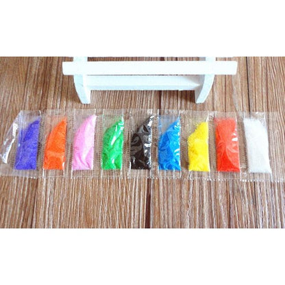 Colorful Sand Set, 9 Colors x 5 Packs for Art Projects by HitMyNeed