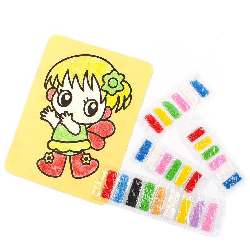 Colorful Sand Set, 9 Colors x 5 Packs for Art Projects by HitMyNeed