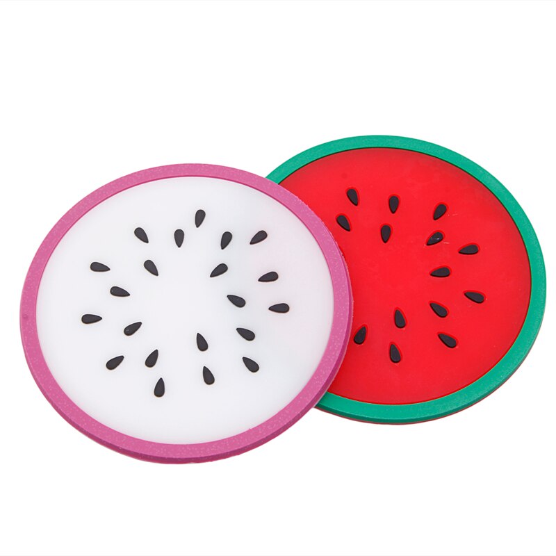 Colorful Silicone Fruit Coaster Set (6 Pieces) by HitMyNeed