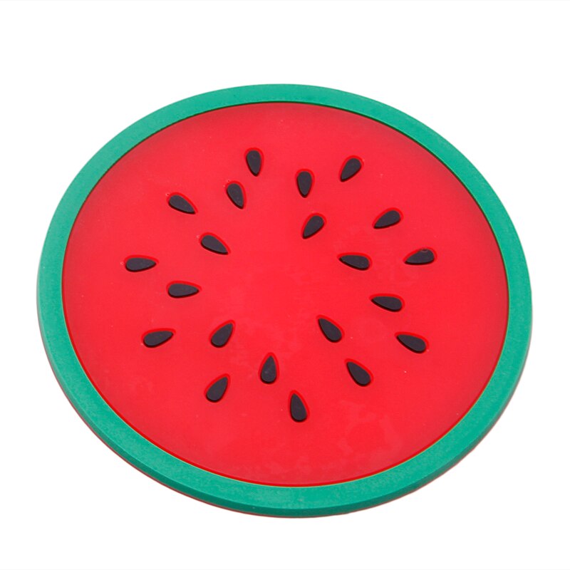 Colorful Silicone Fruit Coaster Set (6 Pieces) by HitMyNeed
