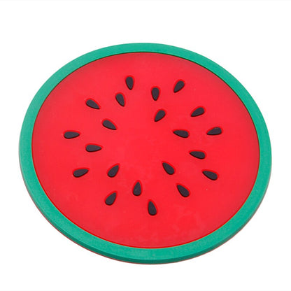 Colorful Silicone Fruit Coaster Set (6 Pieces) by HitMyNeed