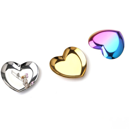 Colorful Stainless Steel Heart Trinket Dish by HitMyNeed