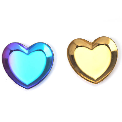 Colorful Stainless Steel Heart Trinket Dish by HitMyNeed