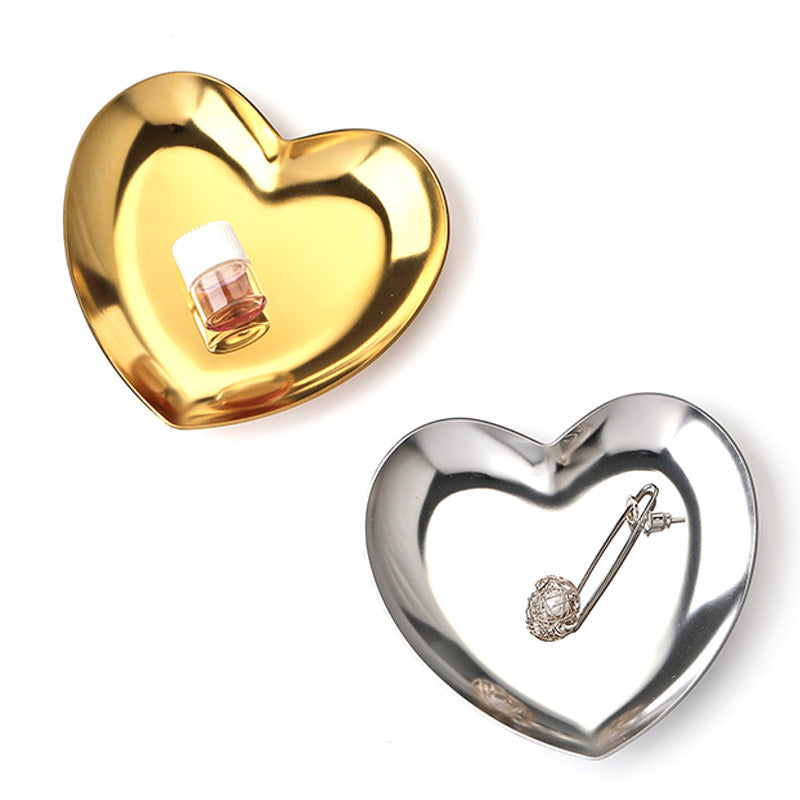 Colorful Stainless Steel Heart Trinket Dish by HitMyNeed