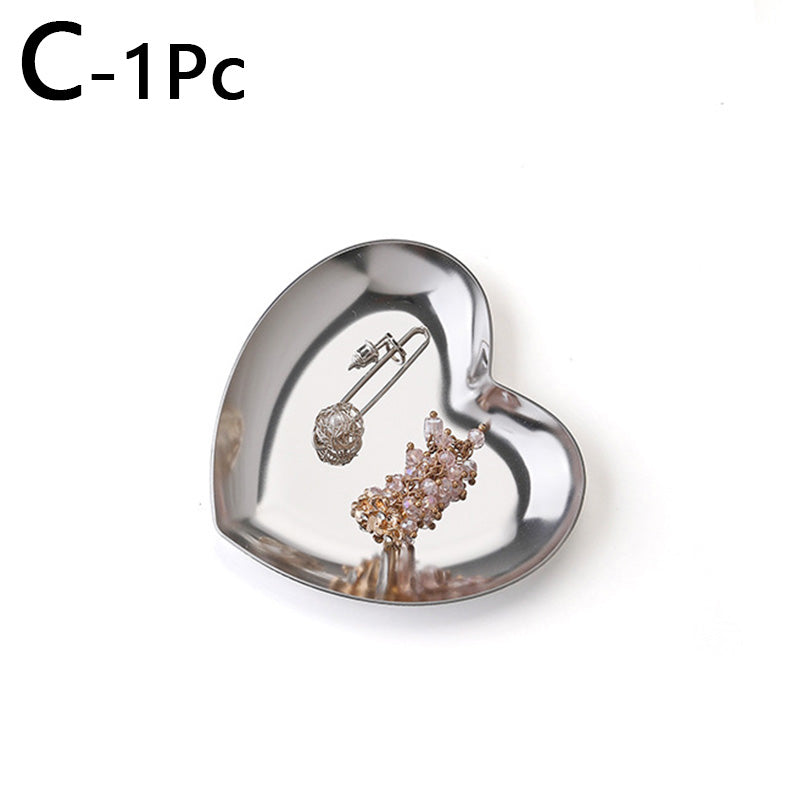 Colorful Stainless Steel Heart Trinket Dish c by HitMyNeed