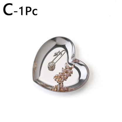 Colorful Stainless Steel Heart Trinket Dish c by HitMyNeed