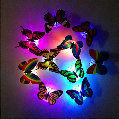 Colorful Stick-On LED Butterfly Wall Lights (5 Pack) by HitMyNeed