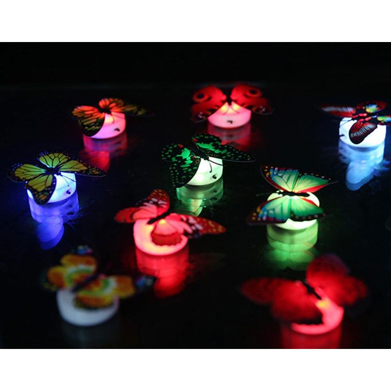 Colorful Stick-On LED Butterfly Wall Lights (5 Pack) by HitMyNeed
