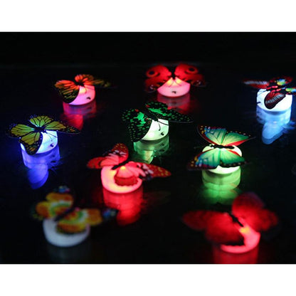Colorful Stick-On LED Butterfly Wall Lights (5 Pack) by HitMyNeed