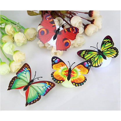 Colorful Stick-On LED Butterfly Wall Lights (5 Pack) by HitMyNeed