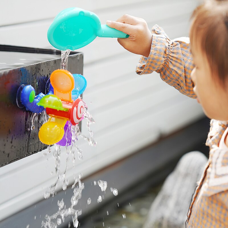 Colorful Waterwheel Bath Toy for Kids by HitMyNeed