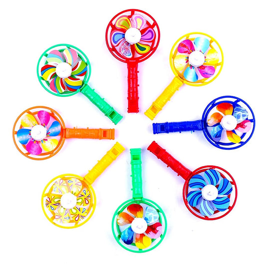Colorful Wind Spinner Whistle Toy for Kids by HitMyNeed