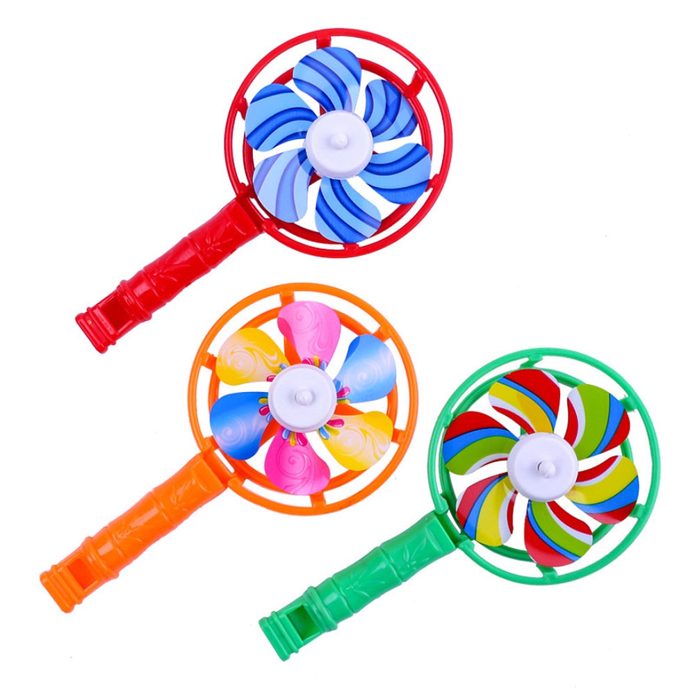 Colorful Wind Spinner Whistle Toy for Kids by HitMyNeed