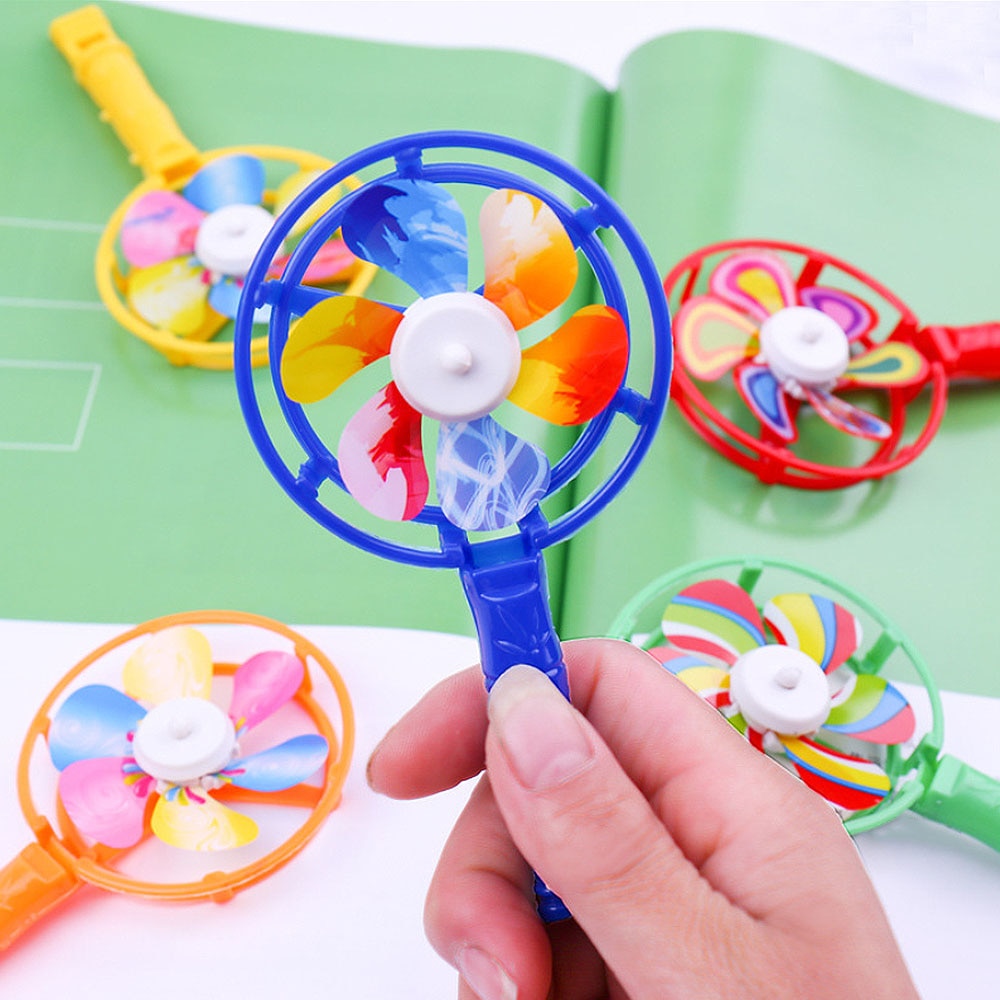 Colorful Wind Spinner Whistle Toy for Kids by HitMyNeed