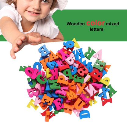 Colorful Wooden Alphabet Letters Set (100pcs) by HitMyNeed