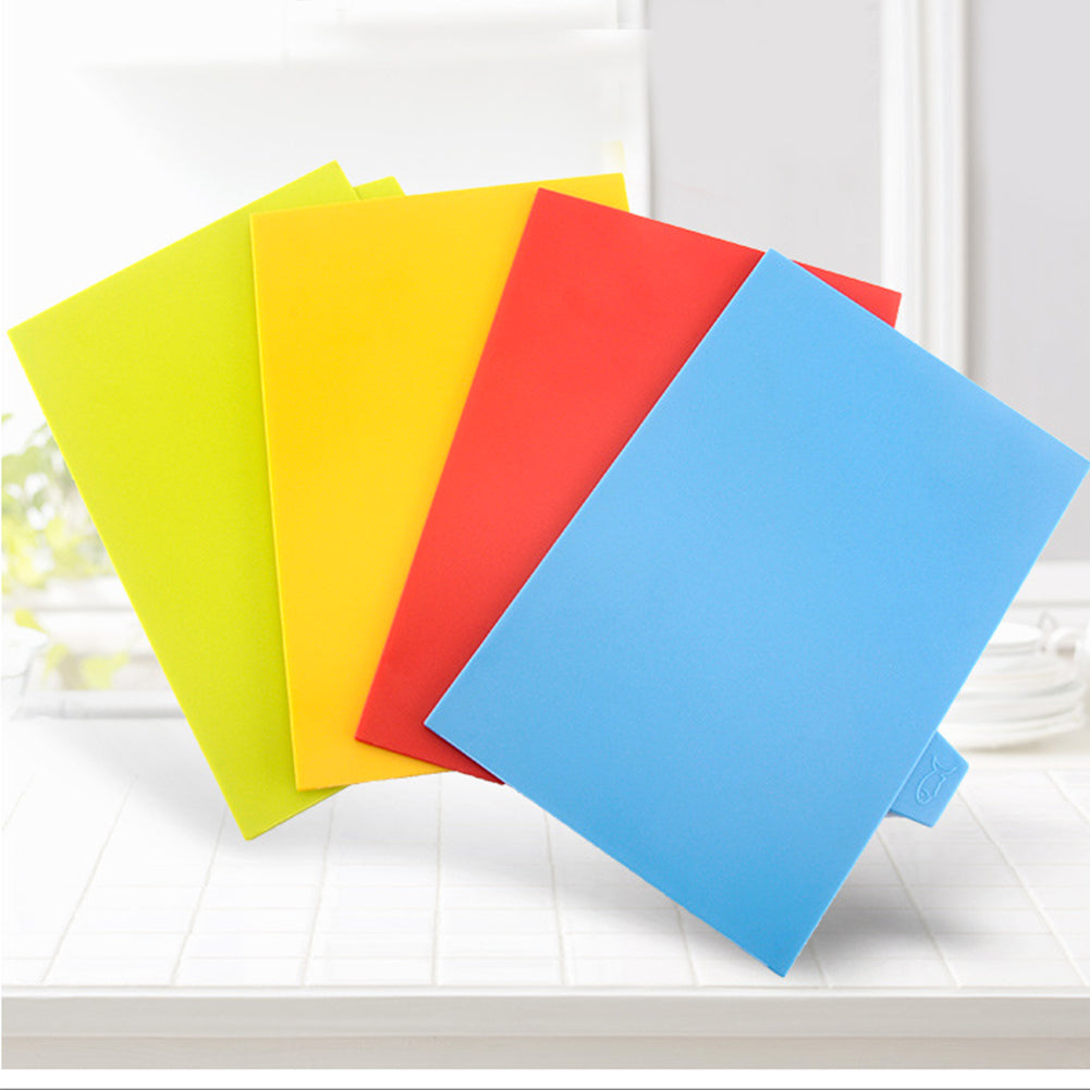Colour Coded Chopping Board Set with Stand, 4 Piece by HitMyNeed