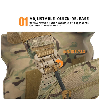 Combat Vest 6094 Quick Detach Laser Cut Tactical Vest by HitMyNeed