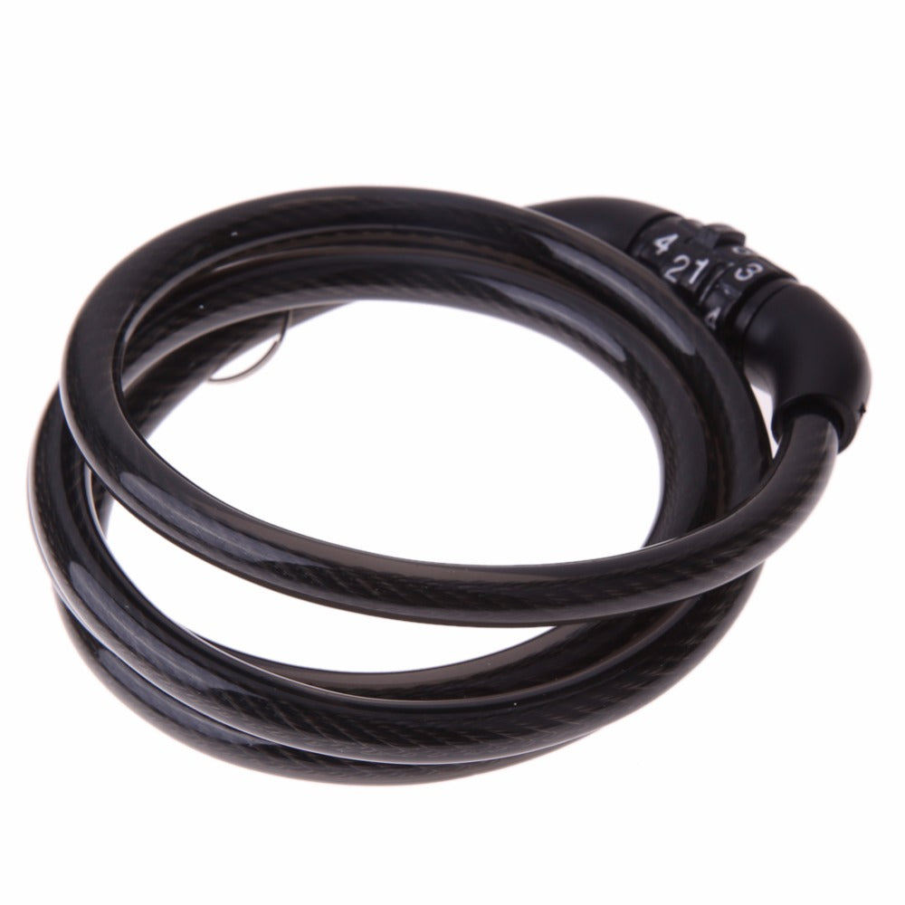 Combination Bike Lock Cable 4-Digit Security Code by HitMyNeed