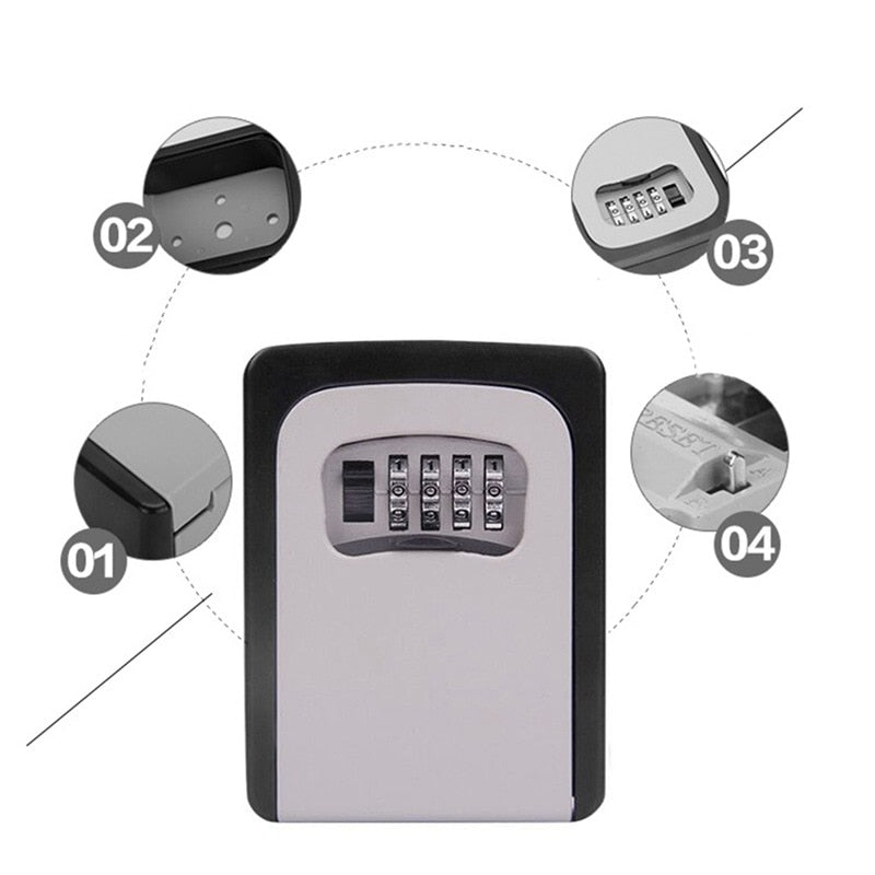 Combination Wall Mounted Key Lock Safe Box by HitMyNeed