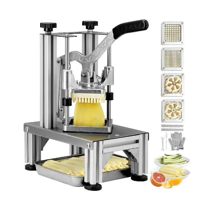 Commercial French Fry Cutter with 4 Blades & Tray by HitMyNeed