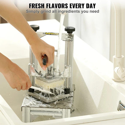 Commercial French Fry Cutter with 4 Blades & Tray by HitMyNeed