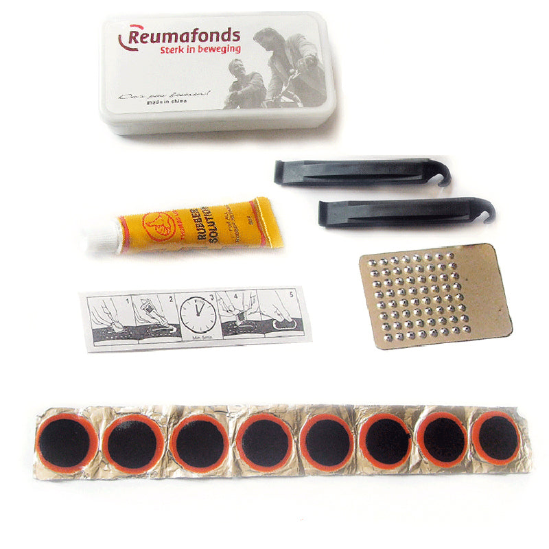 Compact Bike Tire Repair Kit with Patches & Tools by HitMyNeed