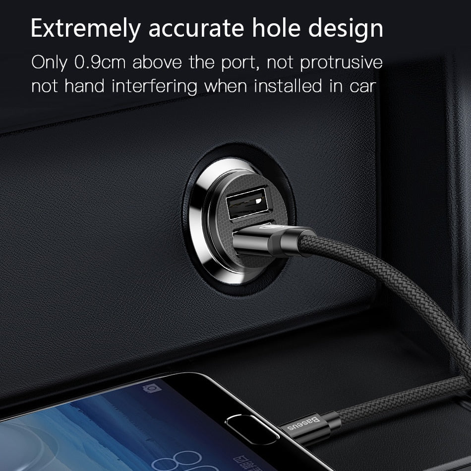 Compact Dual USB Car Charger 3.1A Fast Charge by HitMyNeed