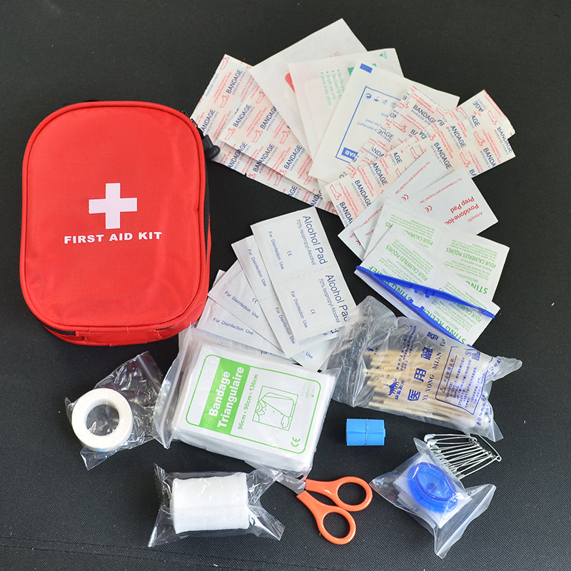 Compact First Aid Medical Kit Box - 120 Piece Set by HitMyNeed