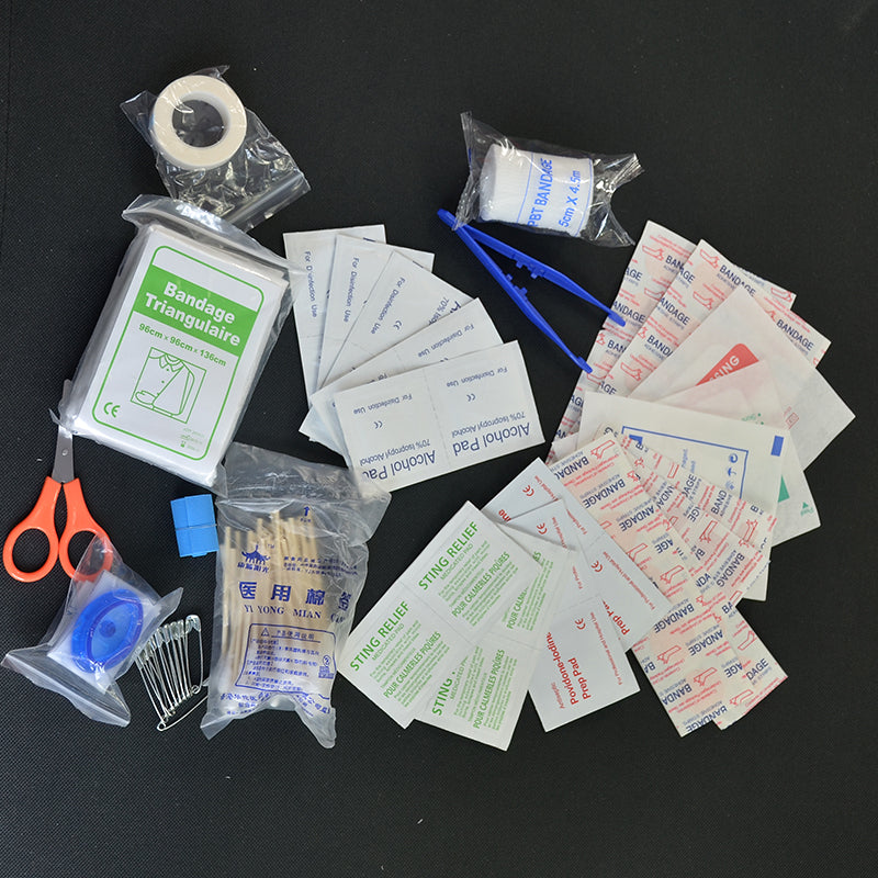 Compact First Aid Medical Kit Box - 120 Piece Set by HitMyNeed