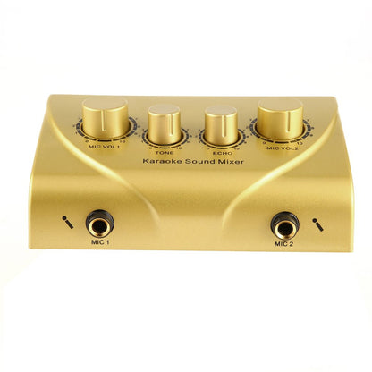 Compact Karaoke Audio Mixer with Dual Mic Inputs by HitMyNeed
