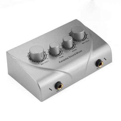 Compact Karaoke Audio Mixer with Dual Mic Inputs by HitMyNeed