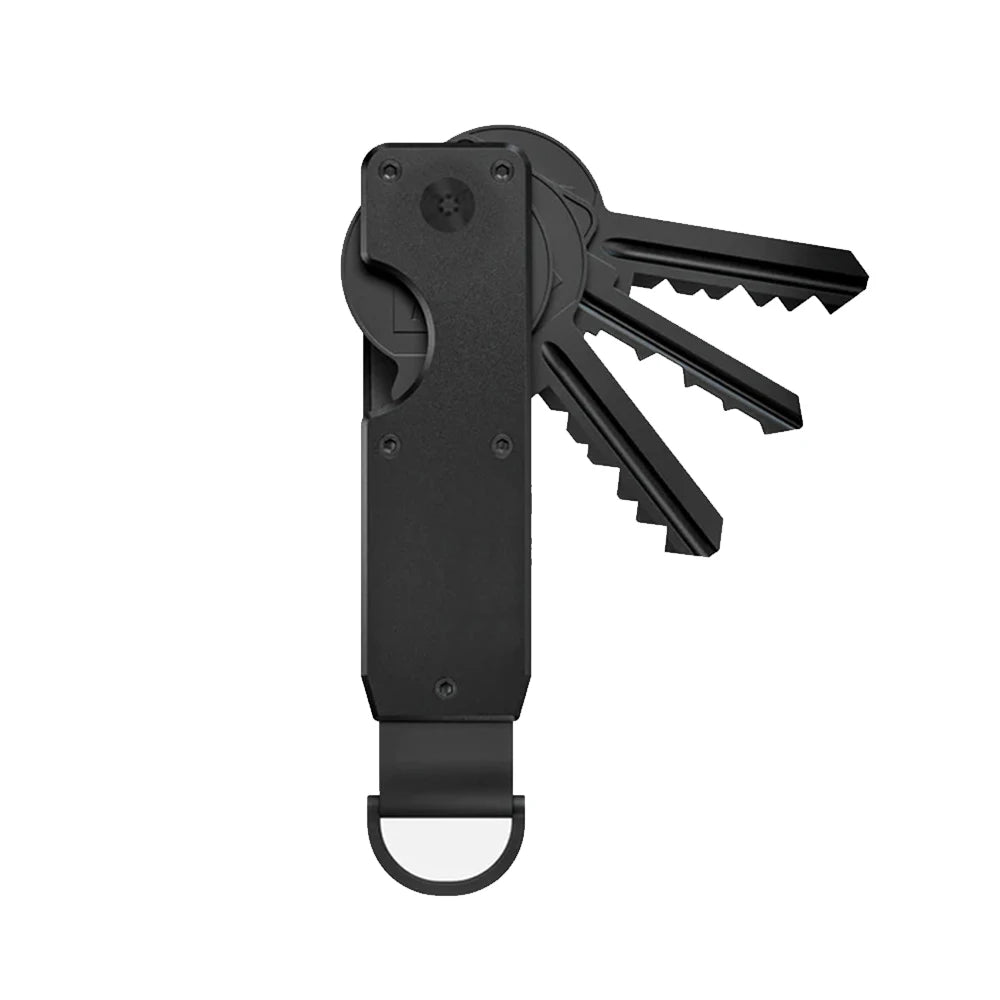 Compact Metal Key Organizer Holder for 1-5 Keys black by HitMyNeed
