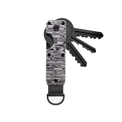 Compact Metal Key Organizer Holder for 1-5 Keys damascus by HitMyNeed