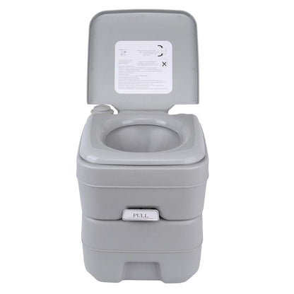 Compact Portable Camping Toilet with 22L Tank by HitMyNeed