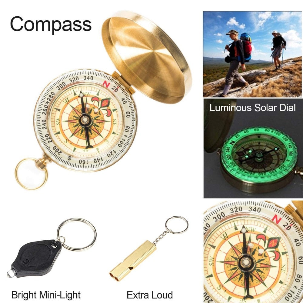 Compact Survival Gear Kit with 11 Emergency Tools by HitMyNeed