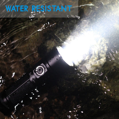 Compact Waterproof LED Flashlight with USB Charging by HitMyNeed