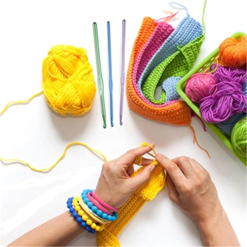 Complete Crochet Hook & Knitting Needle Set with Bag by HitMyNeed
